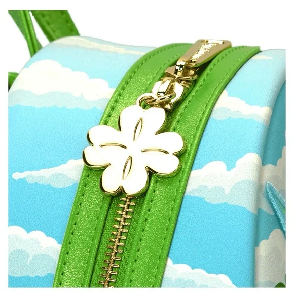 NWT Loungefly Disney Peter Pan Tinker Bell Clover Mini Backpack WEB EXCLUSIVE - Picture 3 of 10